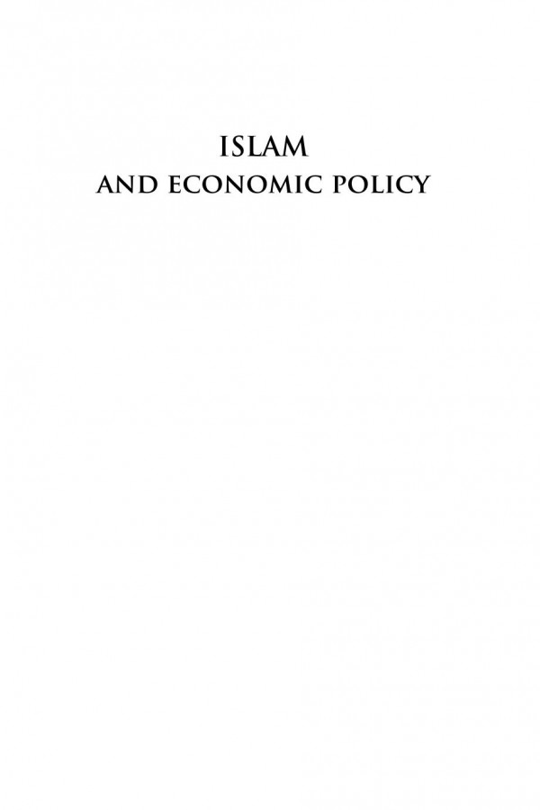 Islam And Economic Policy An Introduction Rodney Wilson