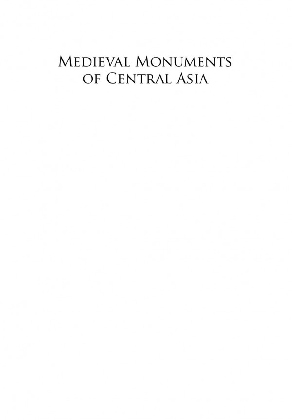 Medieval Monuments Of Central Asia Qarakhanid Architecture Of The 11th And 12th Centuries Richard Piran Mcclary