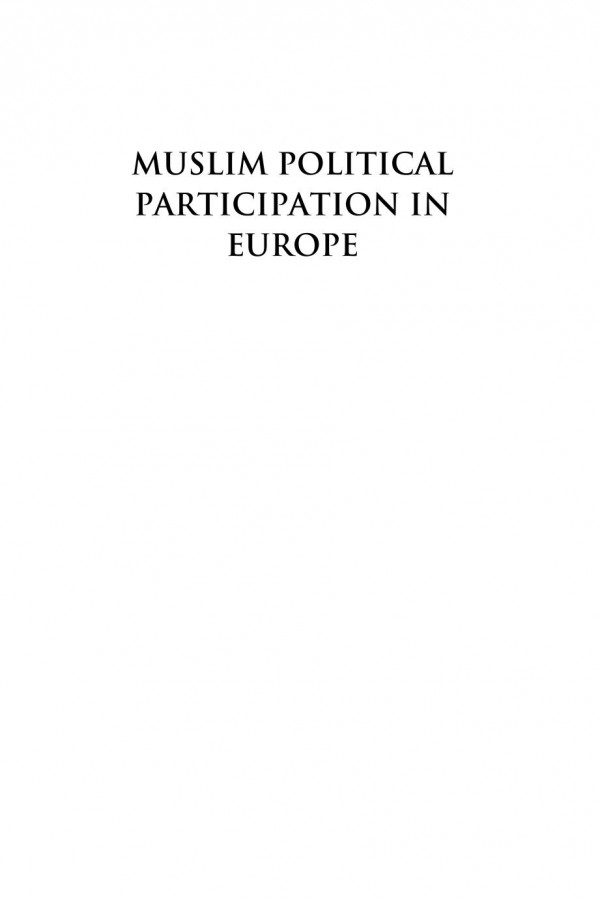 Muslim Political Participation In Europe Jrgen S Nielsen