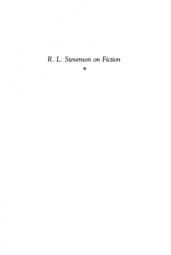 R L Stevenson On Fiction An Anthology Of Literary And Critical Essays Glenda Norquay