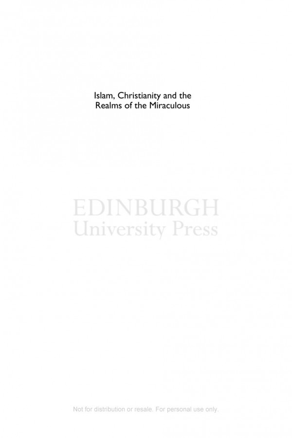 Islam Christianity And The Realms Of The Miraculous A Comparative Exploration Ian Richard Netton