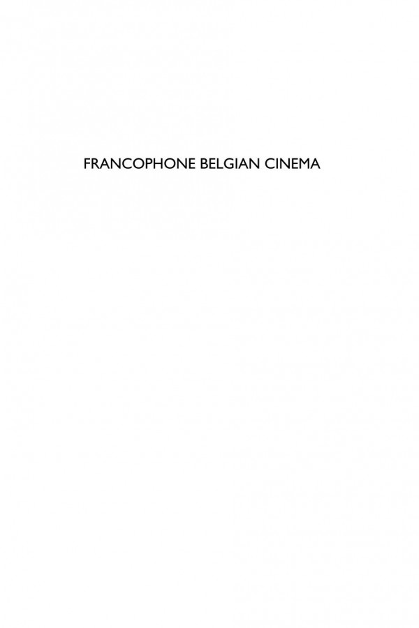Francophone Belgian Cinema Jamie Steele