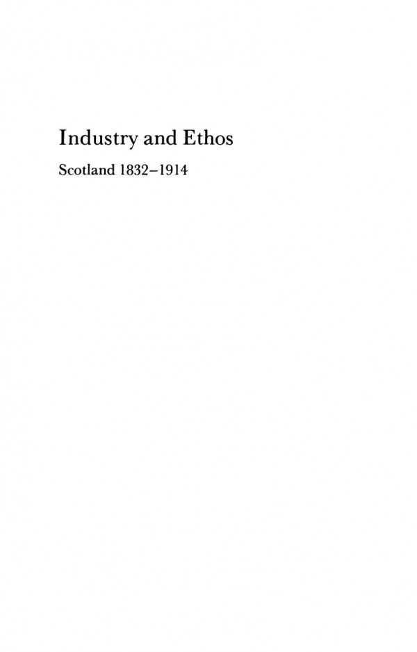 Industry And Ethos Scotland 18321914 Olive Checkland Sydney Checkland
