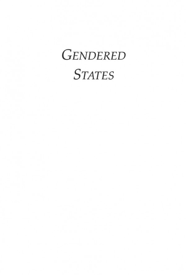 Gendered States Feminist Revisions Of International Relations Theory V Spike Peterson Editor