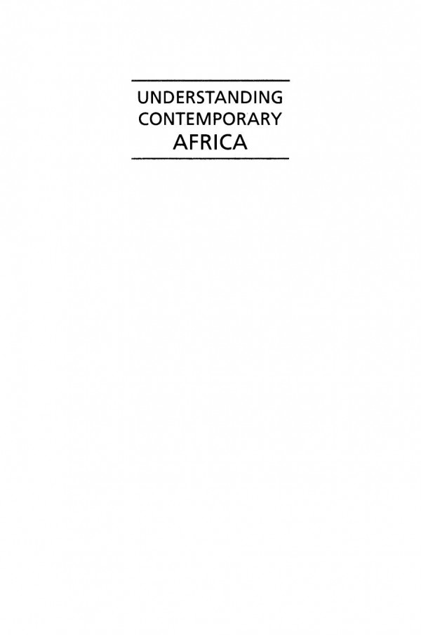 Understanding Contemporary Africa April A Gordon Editor Donald L Gordon Editor