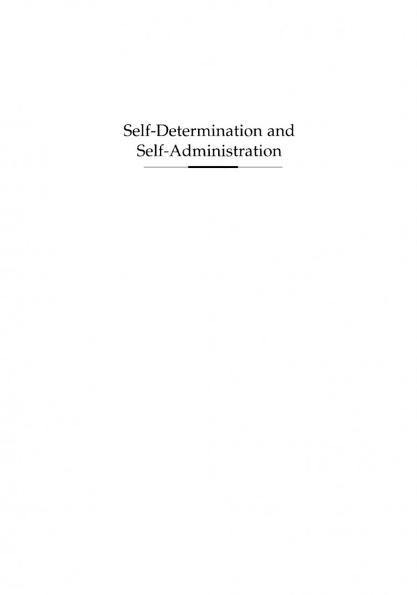Selfdetermination And Selfadministration A Sourcebook Wolfgang Danspeckgruber Editor Watts Editor
