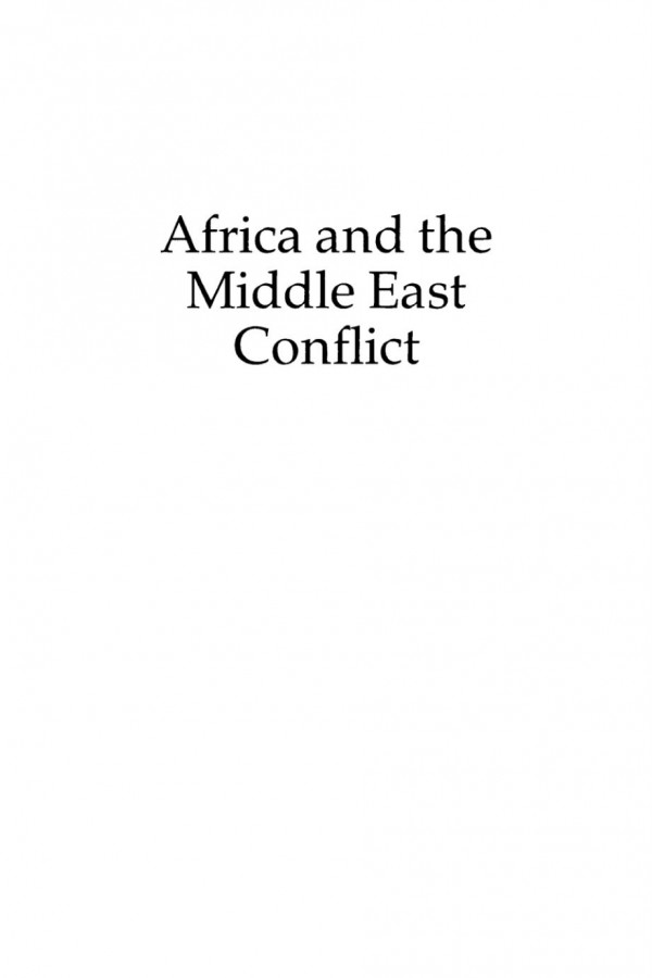 Africa And The Middle East Conflict Arye Oded