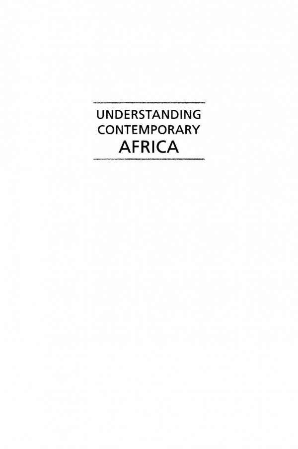 Understanding Contemporary Africa April A Gordon Editor Donald L Gordon Editor