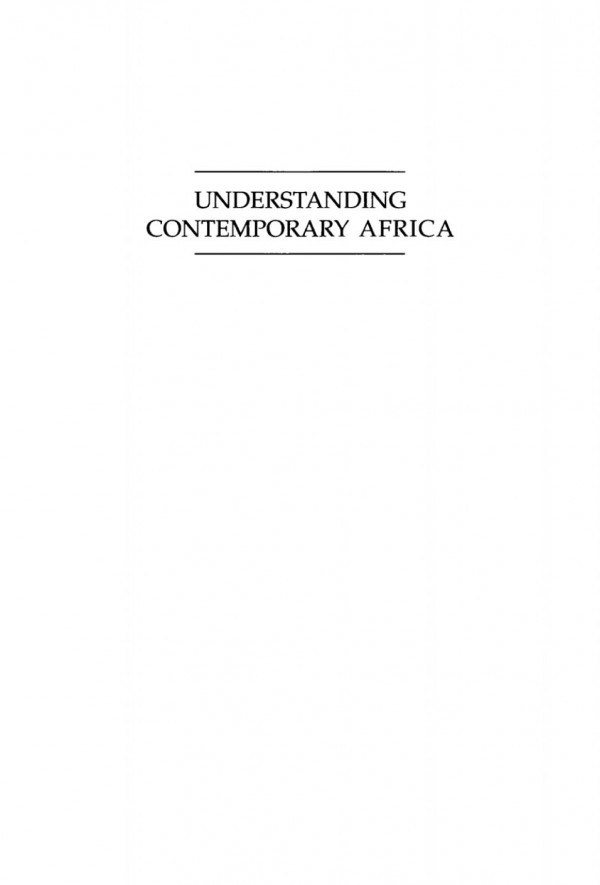 Understanding Contemporary Africa April A Gordon Editor Donald L Gordon Editor