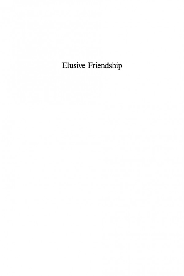 Elusive Friendship A Survey Of Uschilean Relations Heraldo Munoz Carlos Portales