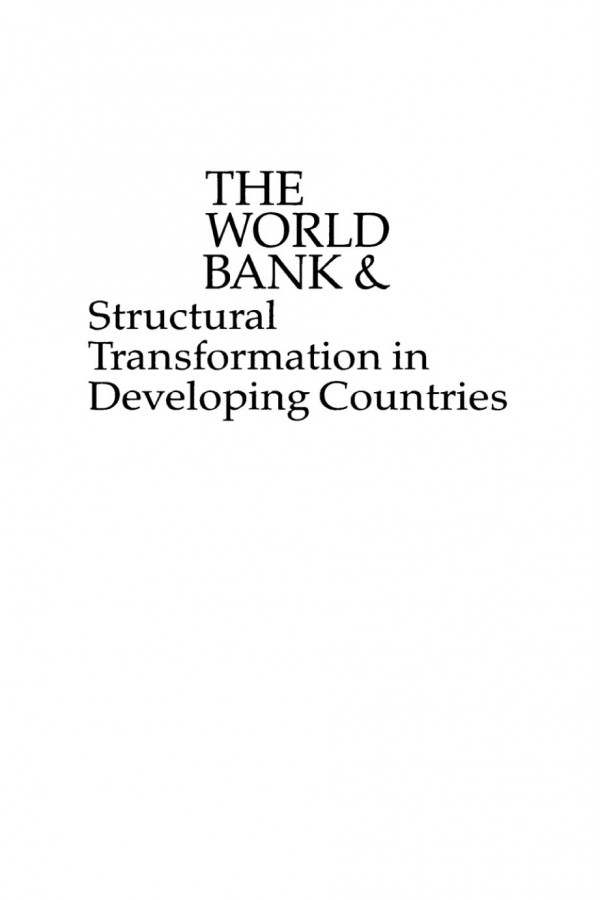 The World Bank And Structural Transformation In Developing Countries The Case Of Zaire Winsome J Leslie