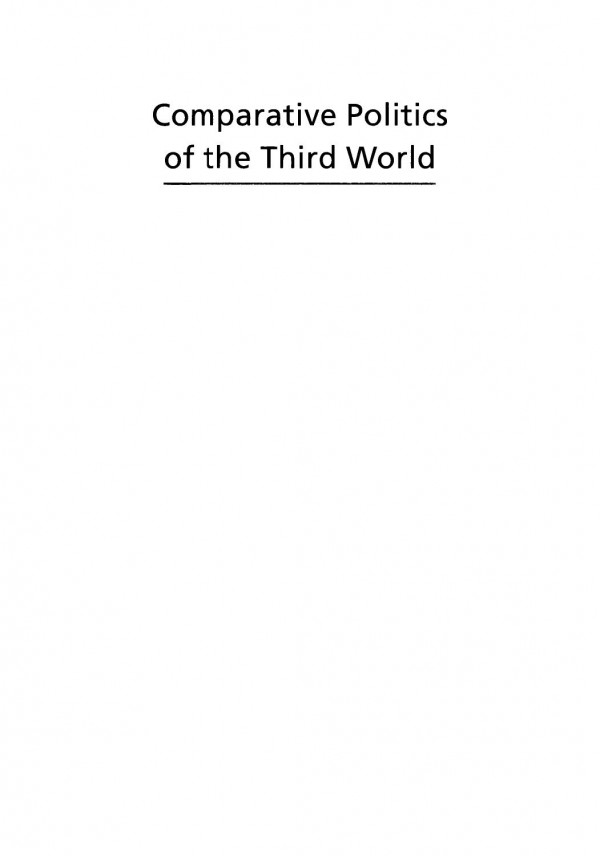 Comparative Politics Of The Third World Linking Concepts And Cases December Green Laura Luehrmann