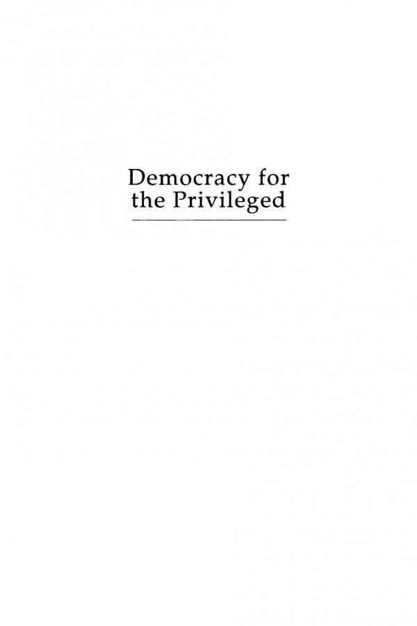 Democracy For The Privileged Crisis And Transition In Venezuela Richard S Hillman