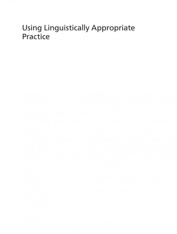Using Linguistically Appropriate Practice A Guide For Teaching In Multilingual Classrooms Roma Chumakhorbatsch