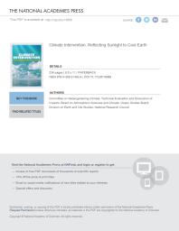 Climate Intervention Reflecting Sunlight To Cool Earth 1st Edition National Research Council Division On Earth And Life Studies Ocean Studies Board Board On Atmospheric Sciences And Climate Committee On Geoengineering Climate Technical Evaluation And Discussion Of Impacts