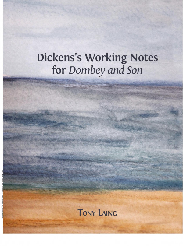 Dickenss Working Notes For Dombey And Son 1st Edition Tony Laing