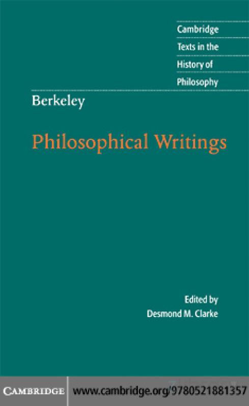 Berkeley Philosophical Writings George Berkeley