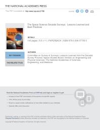 The Space Science Decadal Surveys Lessons Learned And Best Practices 1st Edition And Medicine Engineering National Academies Of Sciences Division On Engineering And Physical Sciences Space Studies Board Committee On Survey Of Surveys Lessons Learned From The Decadal Survey Process