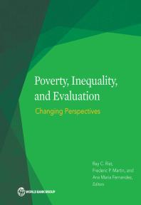 Poverty Inequality And Evaluation Changing Perspectives 1st Edition Ray C Rist Frederic P Martin Ana Mara Fernandez