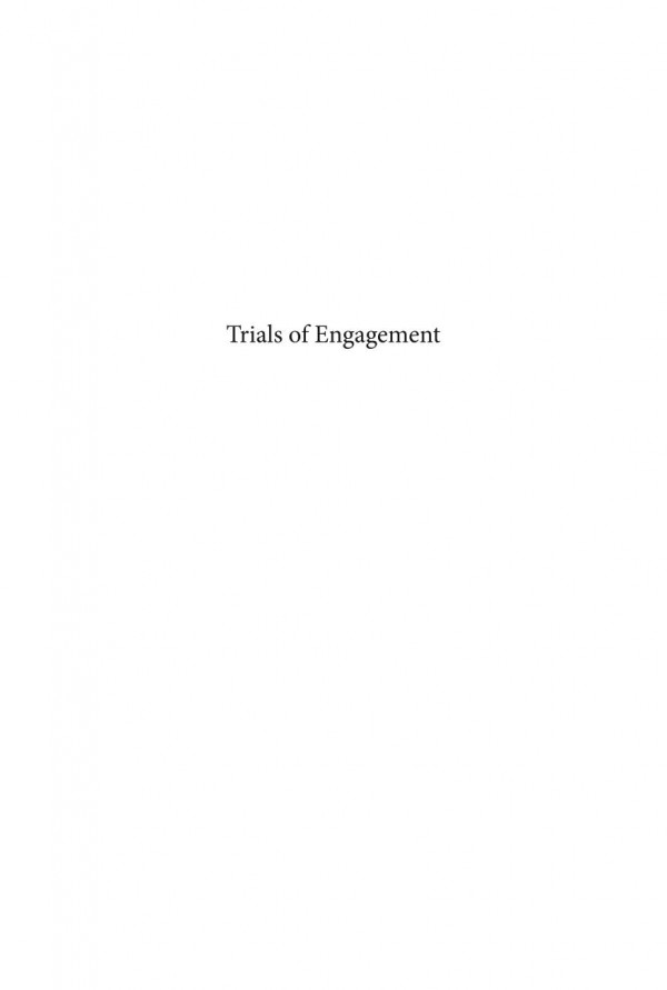Trials Of Engagement Diplomatic Studies 6 Illustrated Edited By Ali Fisher And Scott Lucas