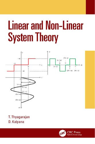 Linear And Nonlinear System Theory T Thyagarajan D Kalpana