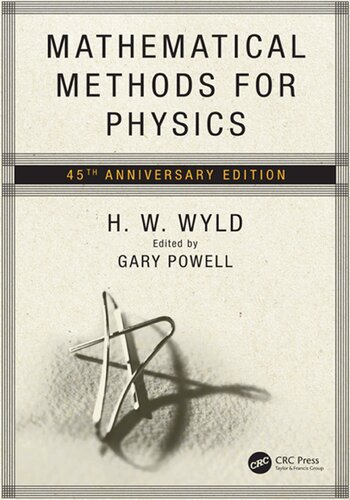 Mathematical Methods For Physics Hw Wyld Gary Powell