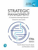 Strategic Management A Competitive Advantage Approach Concepts And Cases 17th Global Edition 17thglobal Fred R David Forest R David Meredith E David