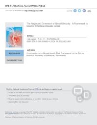 The Neglected Dimension Of Global Security A Framework To Counter Infectious Disease Crises 1st Edition Secretariat National Academy Of Medicine Commission On A Global Health Risk Framework For The Future