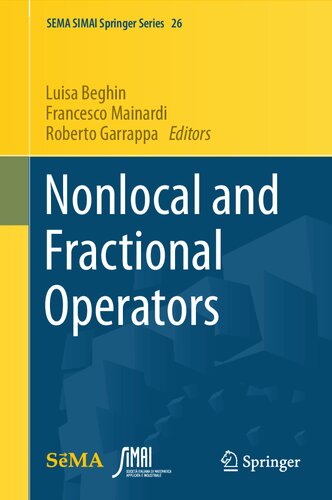 Nonlocal And Fractional Operators Sema Simai Springer Series 26 Luisa Beghin Editor