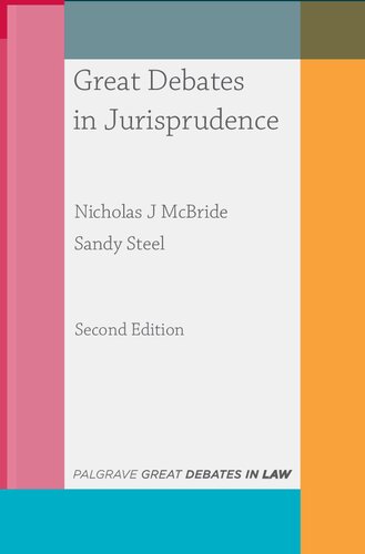 Great Debates In Jurisprudence Great Debates In Law 9 2nd Edition Nicholas J Mcbride