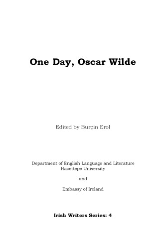 One Day Oscar Wilde Burin Erol