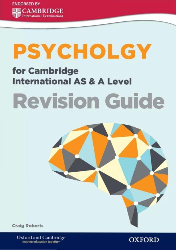Psychology For Cambridge International As A Level Revision Guide Craig Roberts