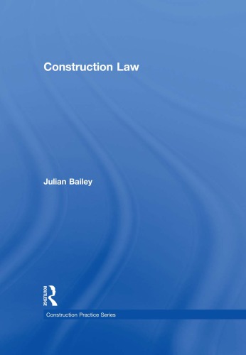 Construction Law First Julian Bailey