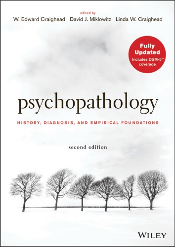 Psychopathology History Diagnosis And Empirical Foundations Second Edition Miklowitz