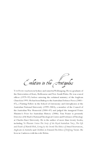 Evolution In The Antipodes Charles Darwin And Australia Tom Frame