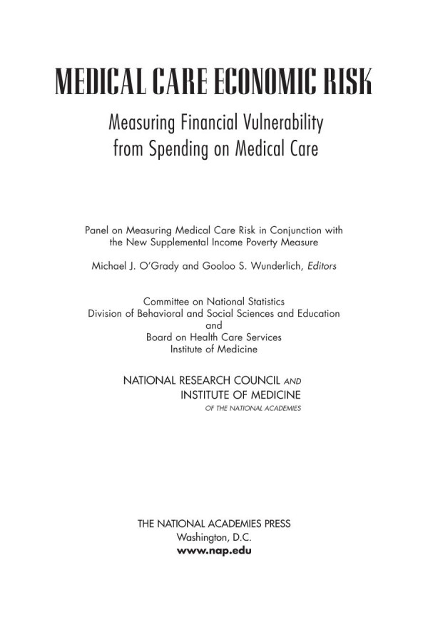 Medical Care Economic Risk Measuring Financial Vulnerability From Spending On Medical Care Wunderlich