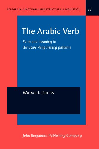 The Arabic Verb Form And Meaning In The Vowellengthening Patterns Bilingual Warwick Danks