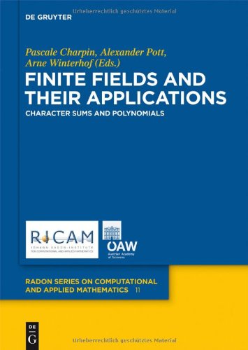 Finite Fields And Their Applications Pascale Charpin Alexander Pott