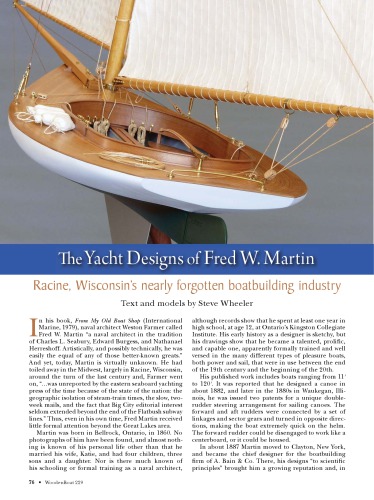 Fred W Martin Excellent Sailboat Yacht Boat Plan Plans Fred W Martin
