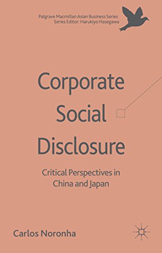 Corporate Social Disclosure Critical Perspectives In China And Japan Carlos Noronha
