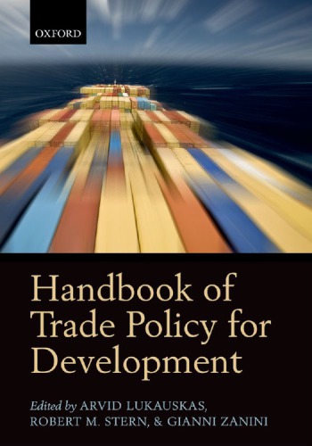 Handbook Of Trade Policy For Development 1st Edition Arvid Lukauskas
