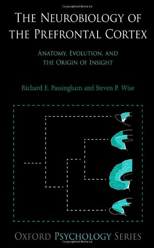 The Neurobiology Of The Prefrontal Cortex Anatomy Evolution And The Origin Of Insight 1st Edition Richard E Passingham