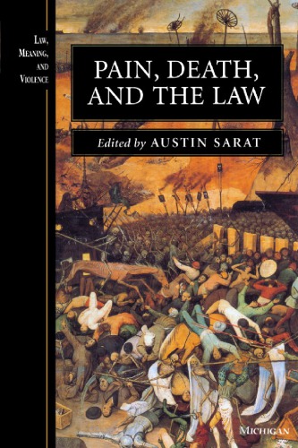 Pain Death And The Law Austin Sarat