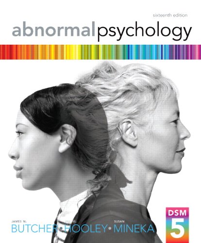 Abnormal Psychology 16th Edition 16th Edition James N Butcher