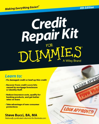 Credit Repair Kit For Dummies 4th Edition Steve Bucci