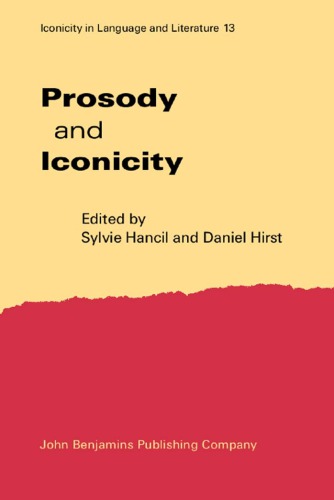 Prosody And Iconicity Sylvie Hancil Daniel Hirst
