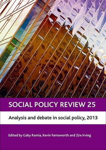 Social Policy Review 25 Analysis And Debate In Social Policy 2013 Gaby Ramia