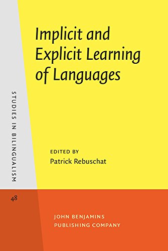 Implicit And Explicit Learning Of Languages Patrick Rebuschat Ed