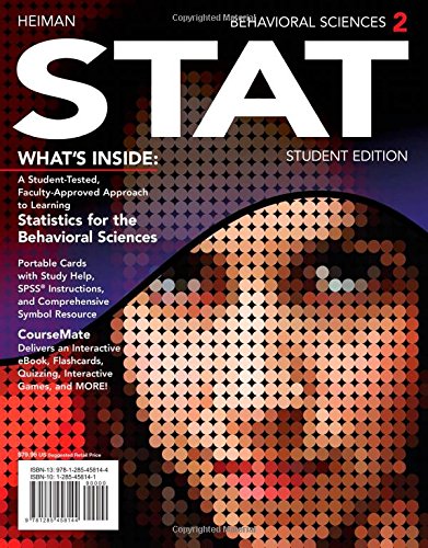 Behavioral Sciences Stat 2 2nd Edition Gary Heiman