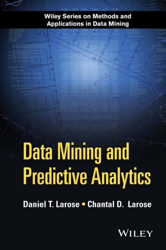 Data Mining And Predictive Analytics 2nd Edition Daniel T Larose